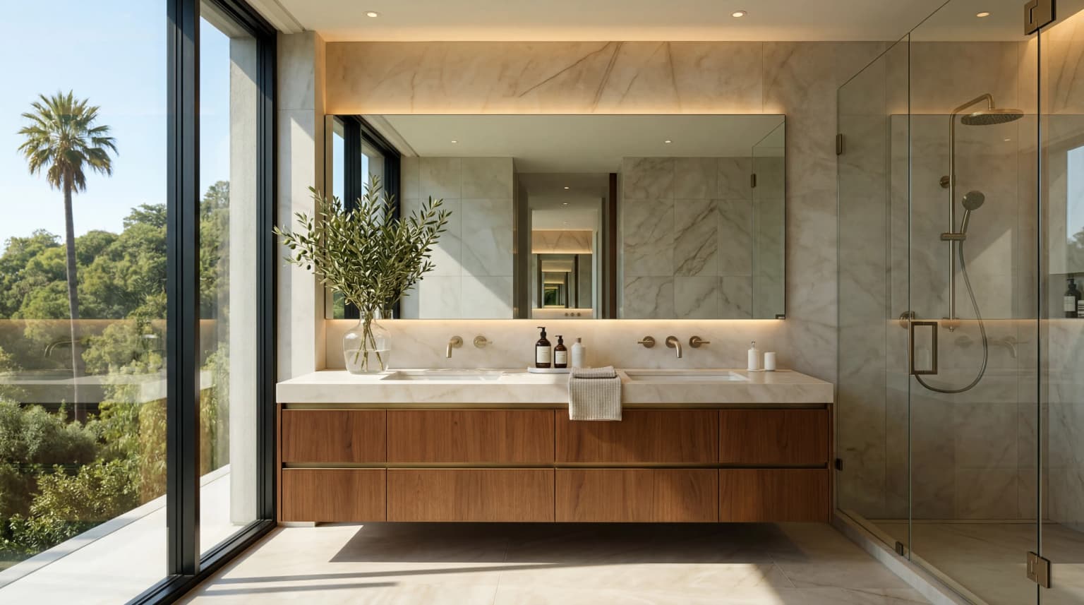 Luxury Bathroom Vanity Installation Costs in Studio City Modern Build Home Remodeling Post: Luxury Bathroom Vanity Installation Costs in Studio City