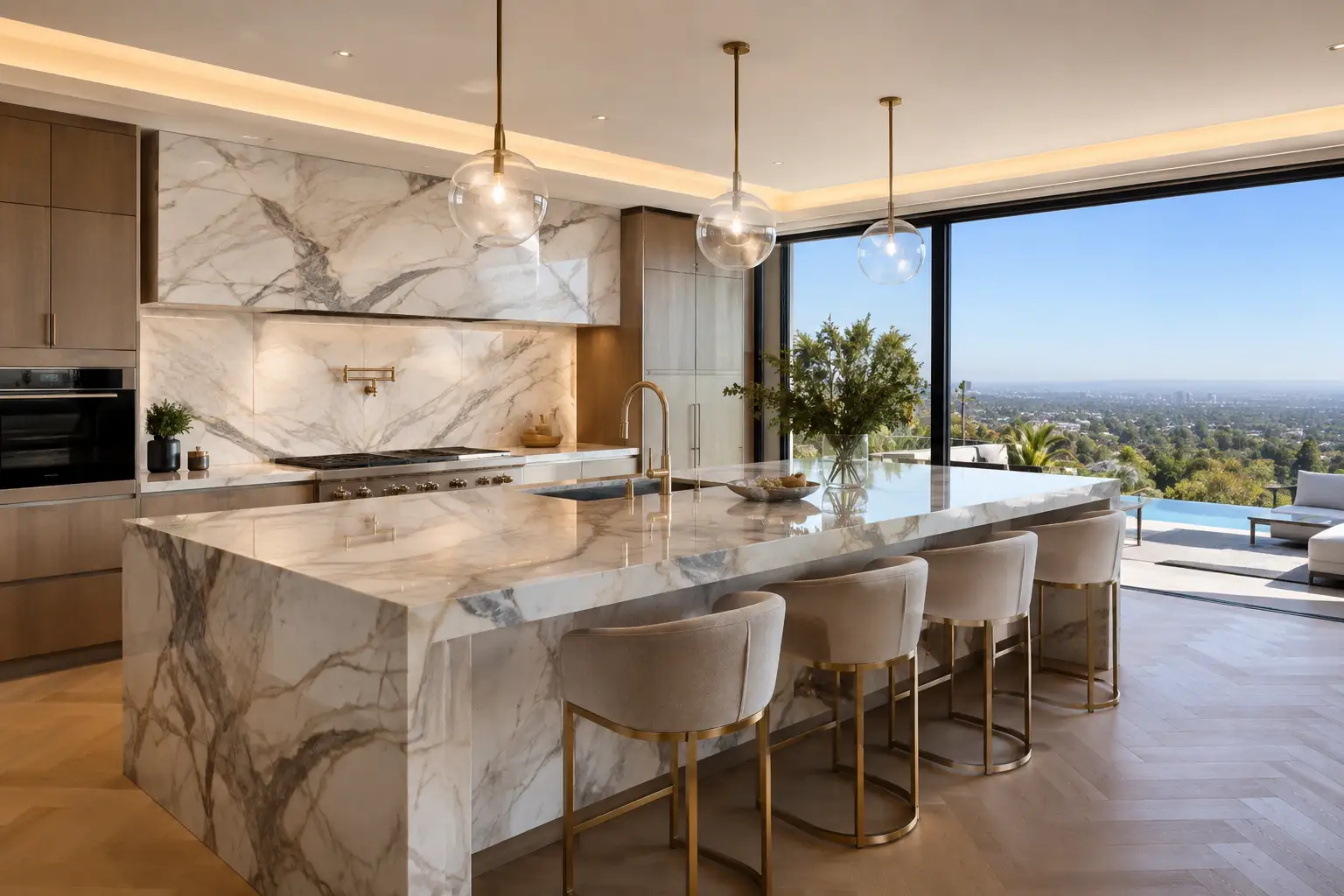Luxury Marble Kitchen Countertops in Tarzana, CA 91356 Modern Build Home Remodeling Post: Luxury Marble Kitchen Countertops in Tarzana, CA 91356